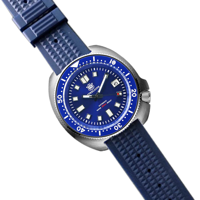 Steeldive "Captain Willard Turtle". Blue Dial. NH35.